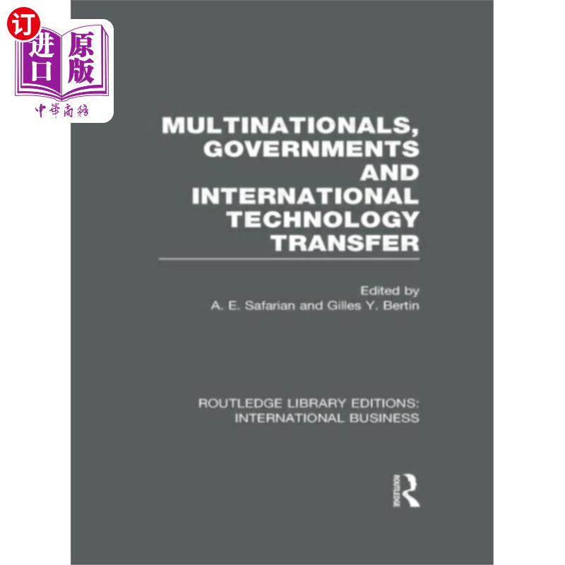 海外直订Multinationals, Governments and International Te... 跨国公司，政府和国际技术转让(RLE国际业务)