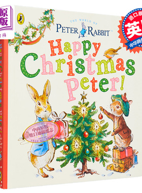 Peter Rabbit Happy Christmas Peter 彼得兔 节日快乐彼得兔子 英文原版 小初文学 儿童绘本童话 Beatrix Potter【中商原版】