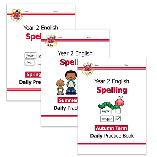 英国cgp原版拼写日常练习小学