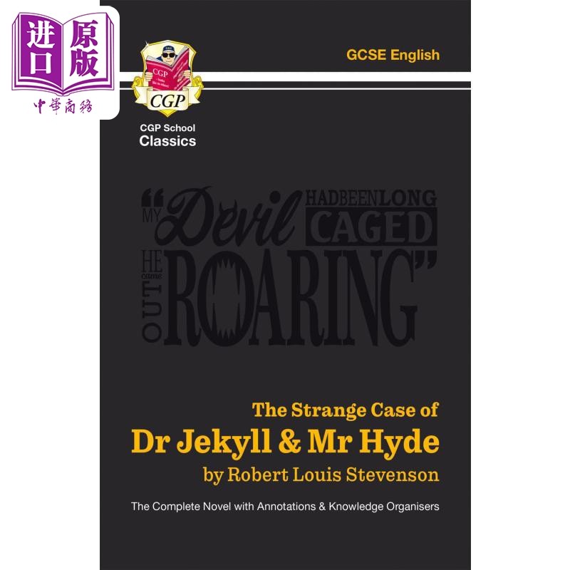 英国CGP原版教辅 The Strange Case of Dr Jekyll & Mr Hyde 化身博士 完整小说附注释知识结构 经典文学著作学习【中商原版?