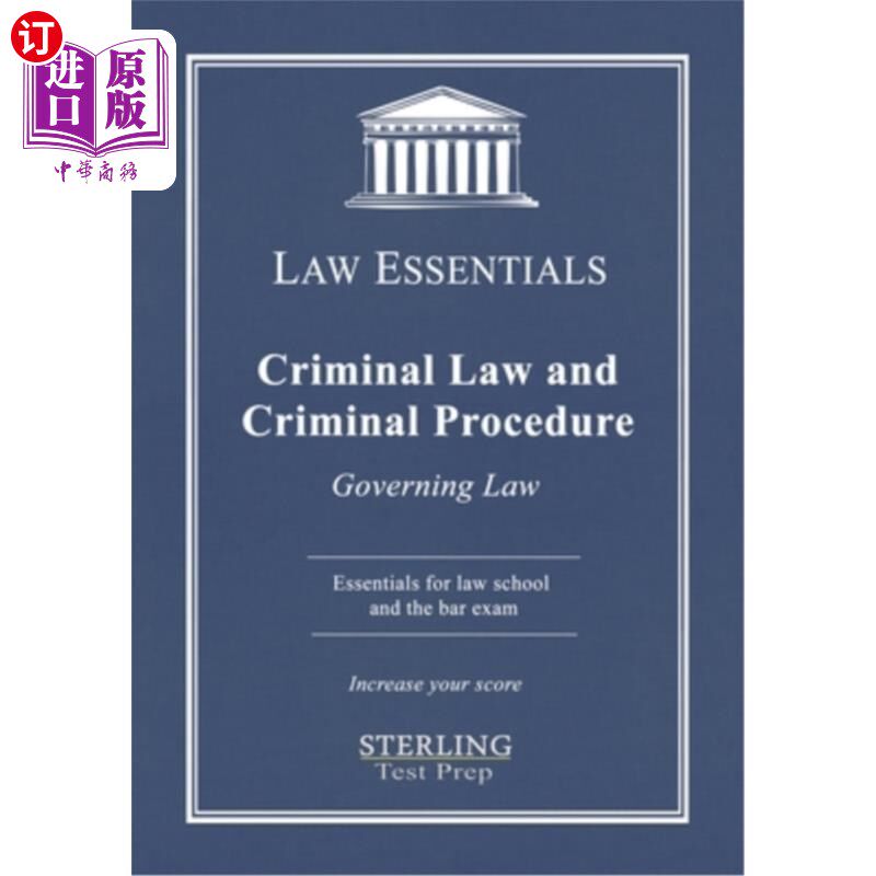 海外直订Criminal Law and Criminal Procedure, Law Essentials: Governing Law for Law Schoo 刑法和刑事诉讼，法律要点: