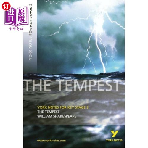 海外直订York Notes for KS3 Shakespeare: The Tempest 莎士比亚的约克笔记：暴风雨