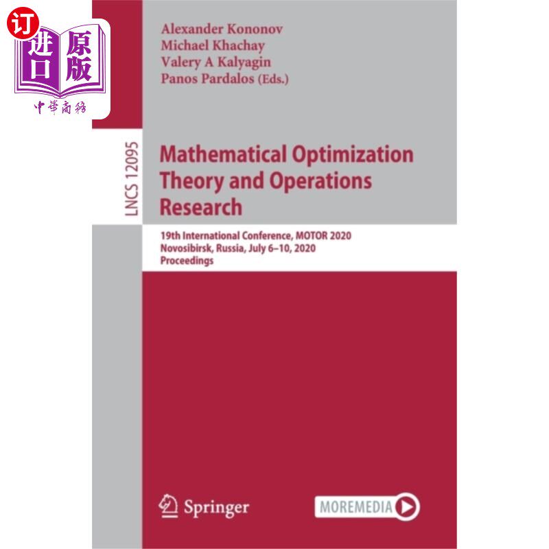 海外直订Mathematical Optimization Theory and Operations ... 数学优化理论与运筹学“,