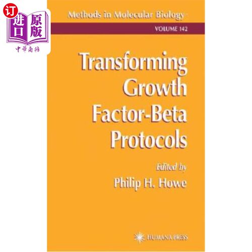 海外直订Transforming Growth Factor-Beta Protocols 转化生长因子β方案