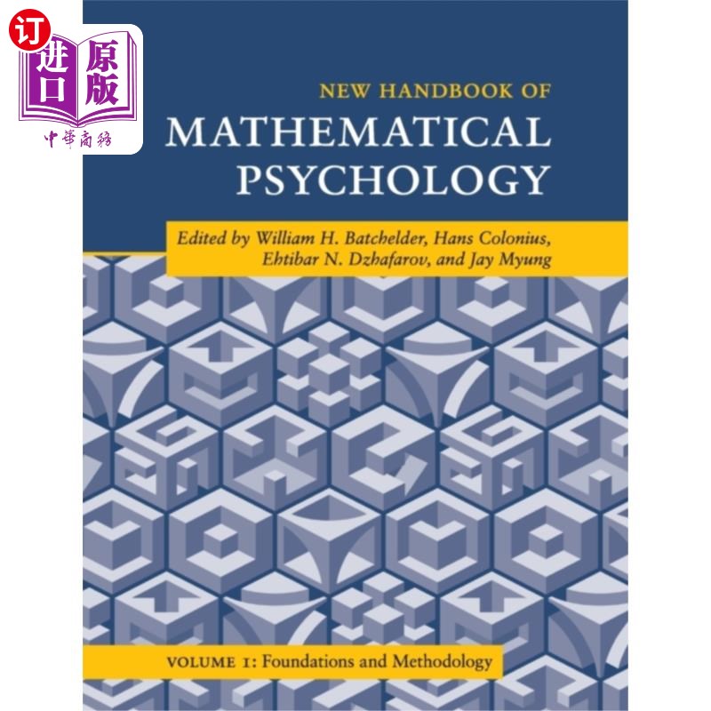 海外直订New Handbook of Mathematical Psychology: Volume ... 新的数学心理学手册:卷1,基础和方法论