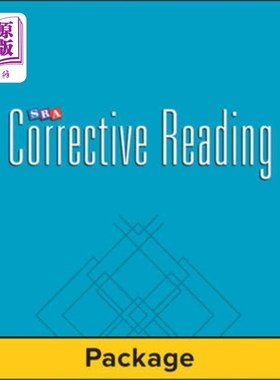 海外直订Corrective Reading Decoding Level B1, Student Wo... 阅读及解码纠错B1级学生练习册(每套五本)