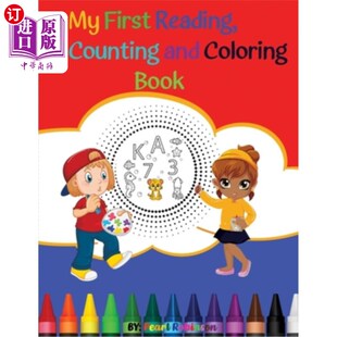 海外直订My First Reading, Counting, and Coloring Book. 我的第一本阅读、算数和涂色书。