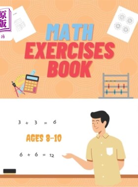 海外直订Math Exercises Book Ages 8-10: Hours of Fun Learning 8-10岁的数学练习本：有趣的学习时间