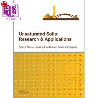 海外直订Unsaturated Soils: Research & Applications 非饱和土的研究与应用