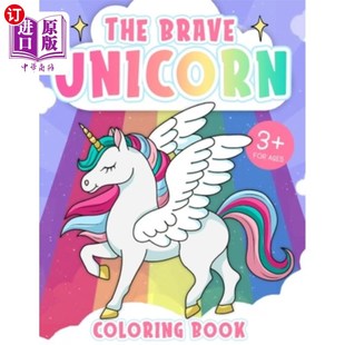 Color Gift Coloring 独角兽着色：儿童彩色活动书 海外直订Unicorn Boys Activity Children Girls for Book yea and