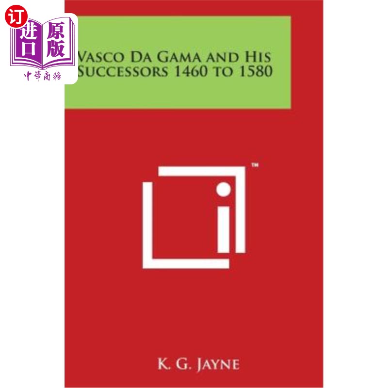 海外直订Vasco Da Gama and His Successors 1460 to 1580瓦斯科·达伽马及其继任者1460年至1580年-封面