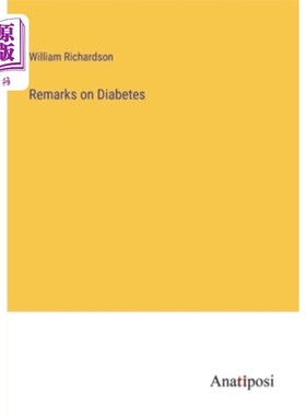 海外直订Remarks on Diabetes 糖尿病简介