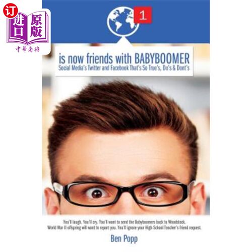 海外直订is now friends with BABYBOOMER. Social Media's Twitter and Facebook That's So Tr 现在是婴儿潮一代的朋友。社