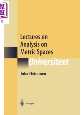 现货 度量空间分析讲义 第1版 Lectures on Analysis on Metric Spaces 英文原版 Juha Heinonen【中商原版】