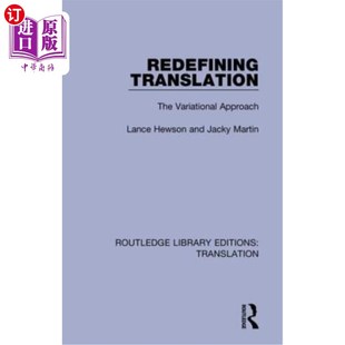 海外直订Redefining Translation: The Variational Approach 重新定义翻译:变分方法