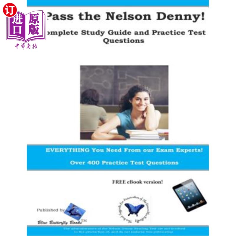 海外直订Pass the Nelson Denny: Complete Study Guide and Practice Test Questions 通过Nelson Denny：完整的学习指南和练怎么看?