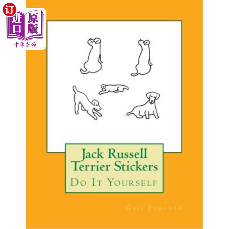 海外直订Jack Russell Terrier Stickers: Do It Yourself 杰克罗素梗贴纸:自己动手