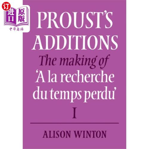 海外直订Proust's Additions 普鲁斯特的添加