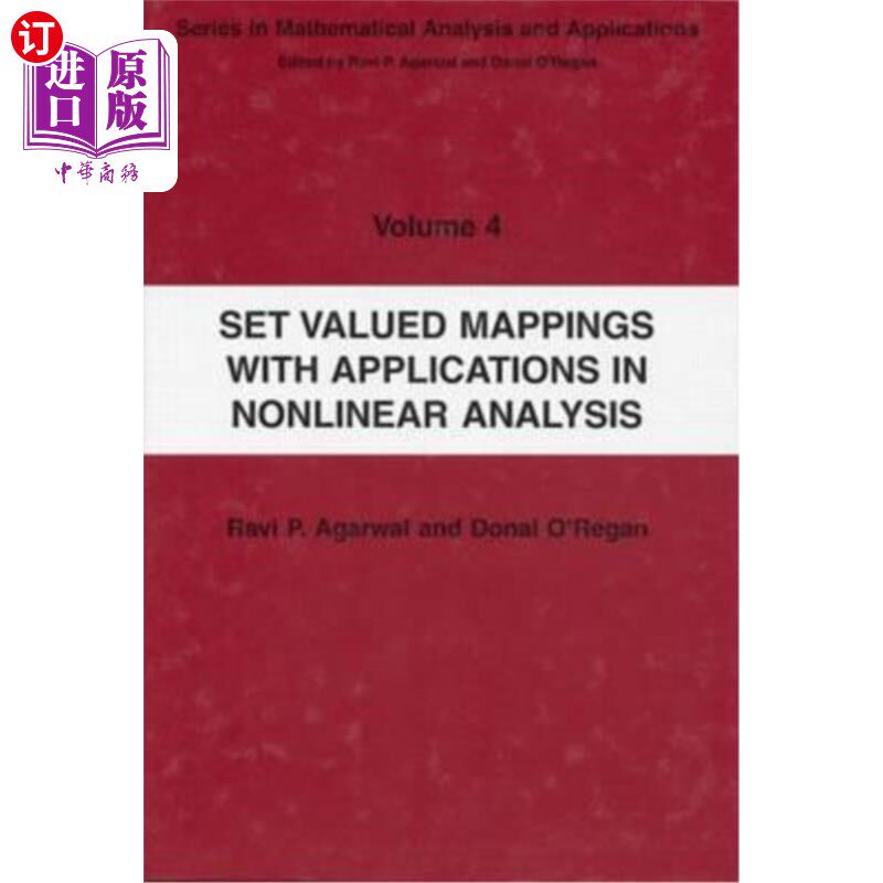 海外直订Set Valued Mappings with Applications in Nonlinear Analysis 集值映射及其在非线性分析中的应用