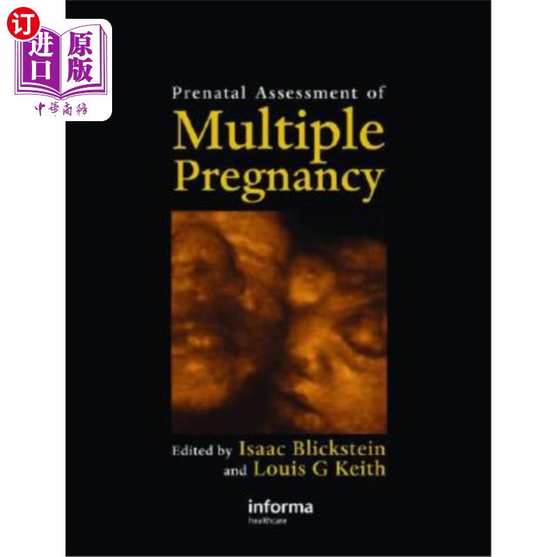 海外直订医药图书Prenatal Assessment of Multiple Pregnancy 多胎妊娠的产前评估