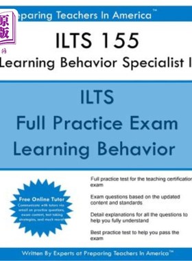 海外直订Ilts 155 Learning Behavior Specialist I: Ilts 155 Exam Ilts 155学习行为专家I:Ilts 155考试