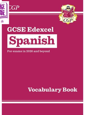 预售 新GCSE 西班牙语 Edexcel爱德思 词汇书 2026年起考试 CGP New GCSE Spanish Edexcel Vocabulary Book 2026 exam【中商原版?
