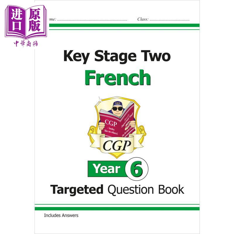 英国原版CGP教辅 新 KS2 法语有针对性的问题书 - 6 年Key Stage Two French Year 6 Targeted Question Book【中商原版】