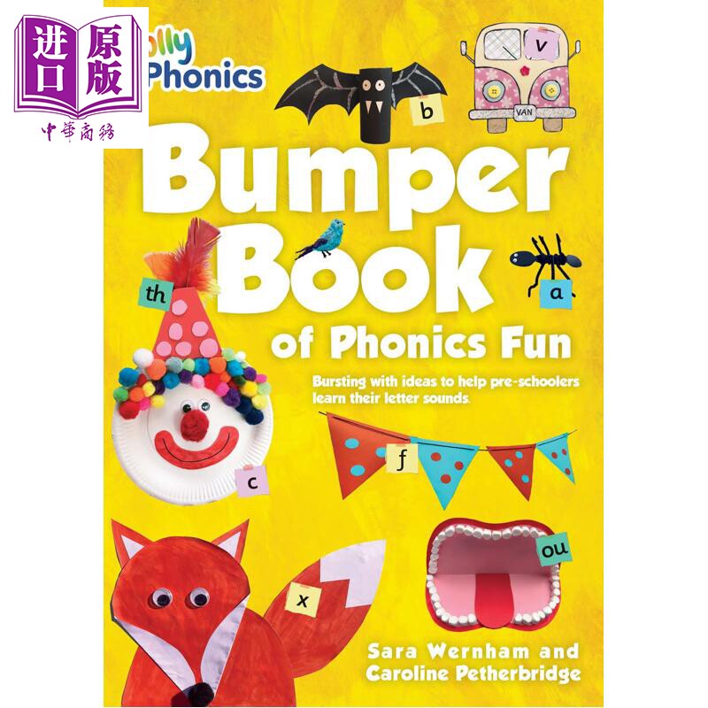 Bumper Book of Phonics Fun 快乐自然拼读拼读家庭趣味活动书  英文原版进口多感官教学 字母发音 Jolly Phonics【中商原版?