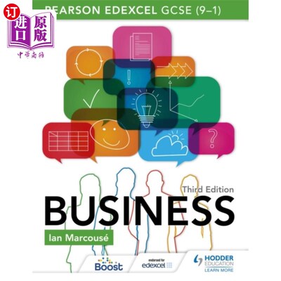 海外直订Pearson Edexcel GCSE (9-1) Business, Third Editi... Pearson Edexcel GCSE (9-1) Business，第三版