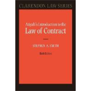 预售 阿蒂亚合同法入门 Atiyahs Introduction to the Law of Contract 英文原版 Stephen A Smith【中商原版】
