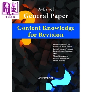 ALevel通用考试内容知识复习 General Knowledge for Content Level Paper 中商原版 现货 Revision