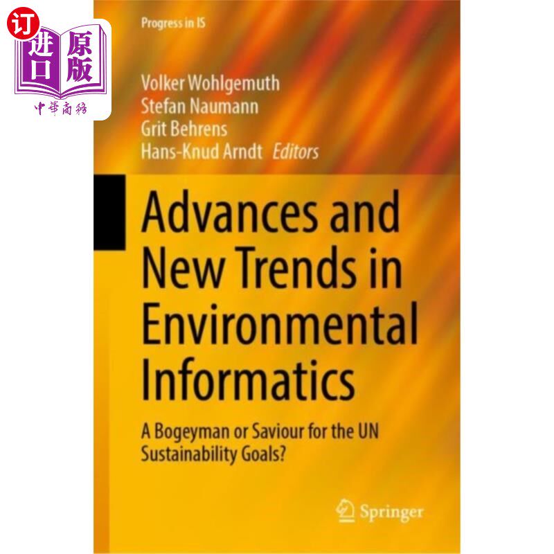 海外直订Advances and New Trends in Environmental Informa... 环境信息学的进展与新趋势