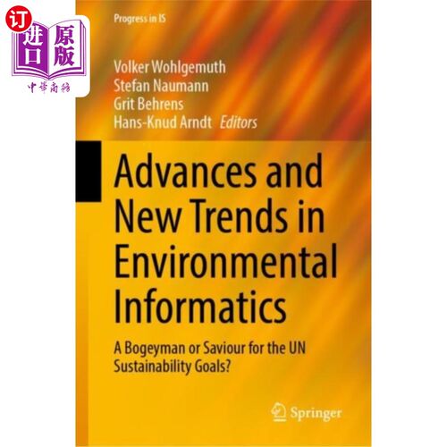 海外直订Advances and New Trends in Environmental Informa... 环境信息学的进展与新趋势
