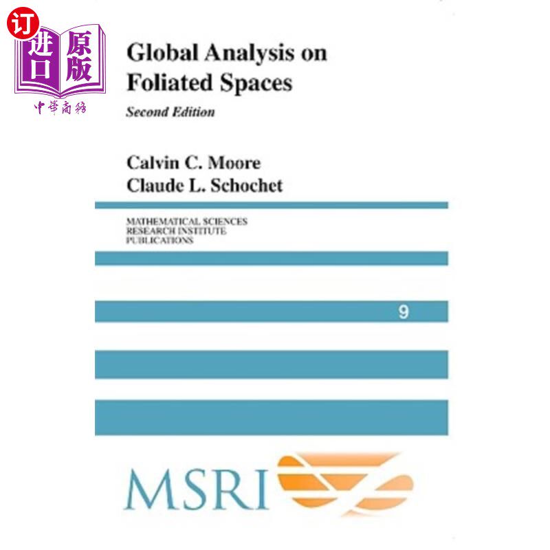 海外直订Global Analysis on Foliated Spaces 叶状空间的整体分析