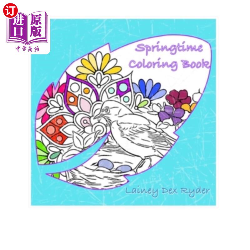 海外直订SpringTime Coloring Book 春天颜色的书