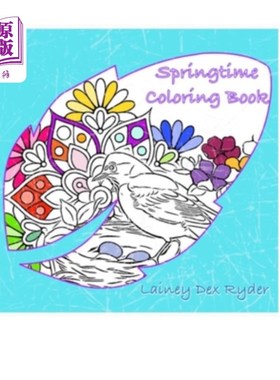 海外直订SpringTime Coloring Book 春天颜色的书