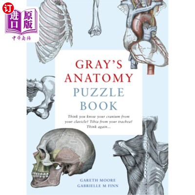 海外直订Gray's Anatomy Puzzle Book 格雷的解剖谜题书