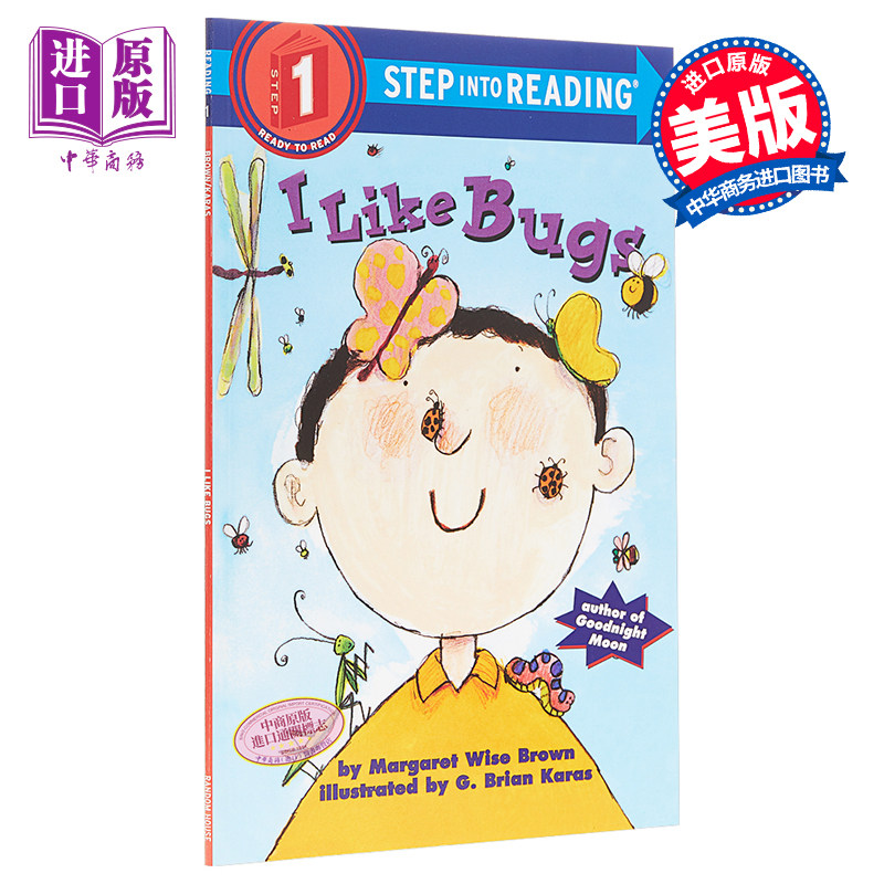 现货 Step Into Reading1：I Like Bugs 阅读进阶1级：我喜欢虫子 儿童分级阅读 英文原版 3-6岁【中商原版】