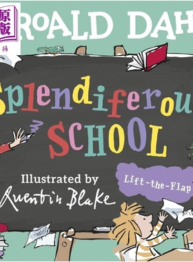 罗尔德达尔 辉煌的学校 翻页书 Roald Dahl Splendiferous School 英文原版 儿童纸板书绘本 图画故事书 进口童书【中商原版?