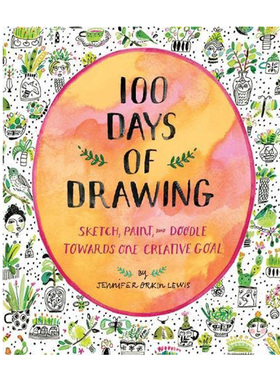 预售 100 Days of Drawing (Guided Sketchbook)  进口艺术 100天手把手教你绘画 绘画技巧【中商原版】