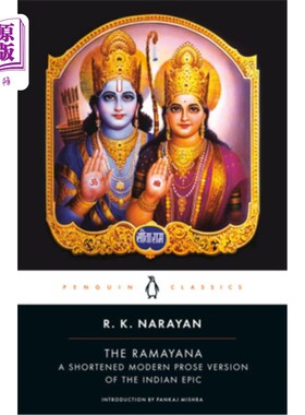 海外直订The Ramayana: A Shortened Modern Prose Version of the Indian Epic 罗摩衍那：印度史诗的现代散文缩略版