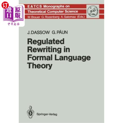 海外直订Regulated Rewriting in Formal Language Theory 形式语言理论中的规范改写