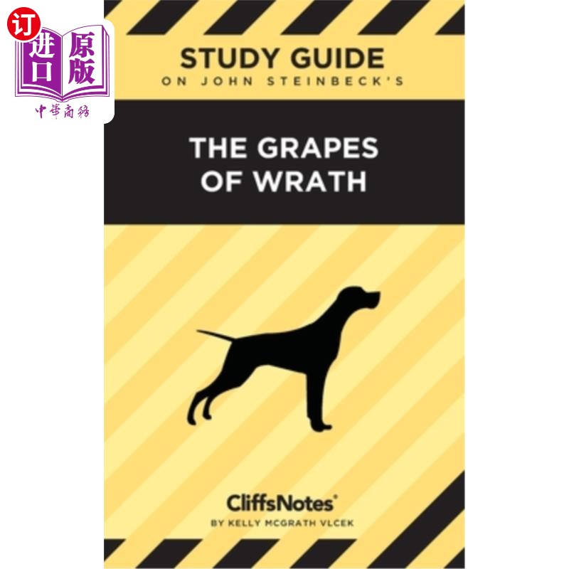 海外直订CliffsNotes on Steinbeck's The Grapes of Wrath: Literature Notes 克利夫斯注释斯坦贝克的愤怒的葡萄:文学笔记