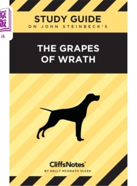 海外直订CliffsNotes on Steinbeck's The Grapes of Wrath: Literature Notes 克利夫斯注释斯坦贝克的愤怒的葡萄:文学笔记