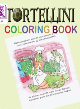 海外直订Tortellini Coloring Book 意大利饺子填色书