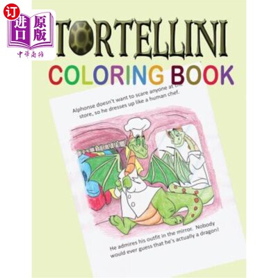 海外直订Tortellini Coloring Book 意大利饺子填色书