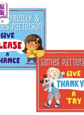 James Patterson 英文性格培育儿童绘本2册套装 请给一次机会 Give Please a Chance 请尝试一下 Thank You a Try【中商原版?