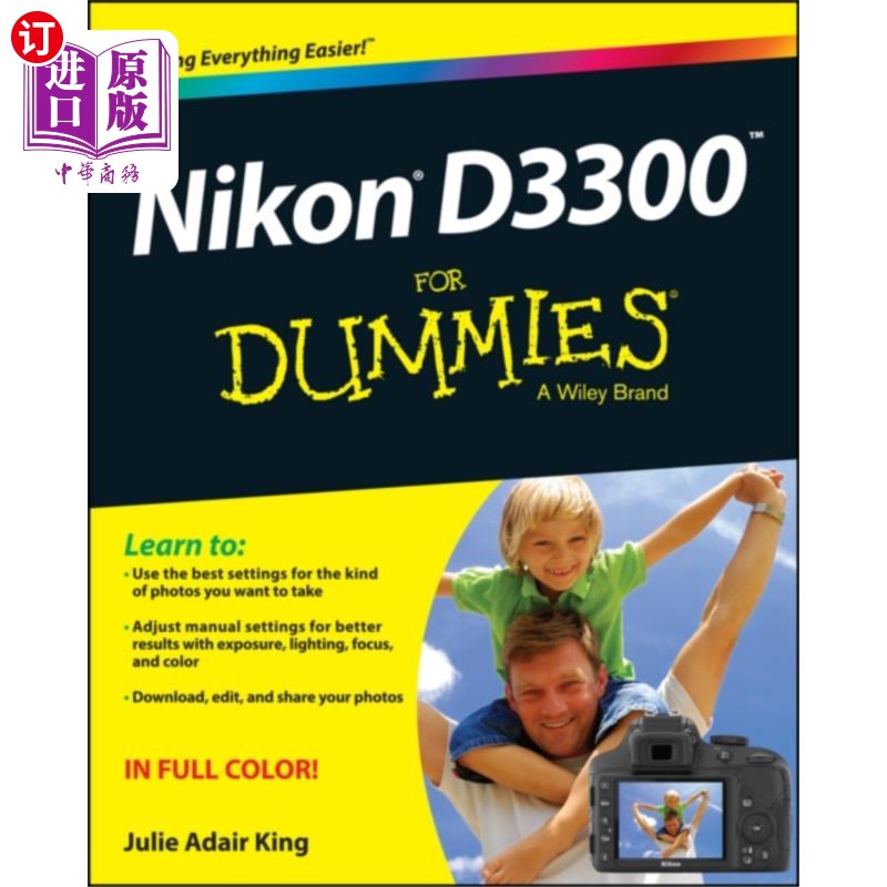 海外直订Nikon D3300 For Dummies 尼康D3300傻瓜