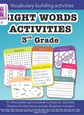 海外直订Sight Words Third Grade vocabulary building activities: Education resources by B 三年级词汇积累活动: