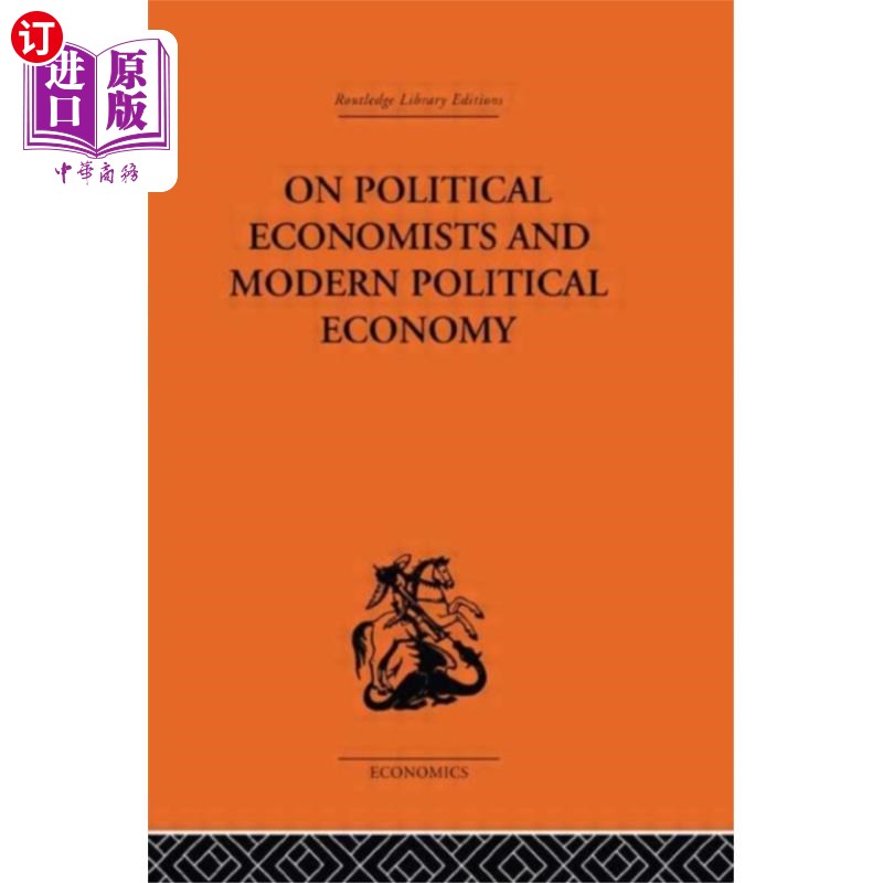 海外直订On Political Economists and Political Economy 论政治经济学和政治经济学
